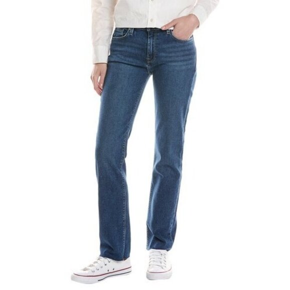 NWOT Hudson Women's Size 8 Straight Leg Jeans Blue Denim Stretched Flap Pocket - Picture 1 of 7